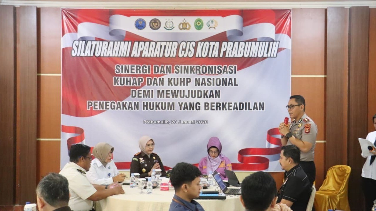 Silaturahmi CJS, Kapolres, Kajari dan Ketua PN Prabumulih Samakan Persepsi Penerapan KUHP dan KUHAP Baru