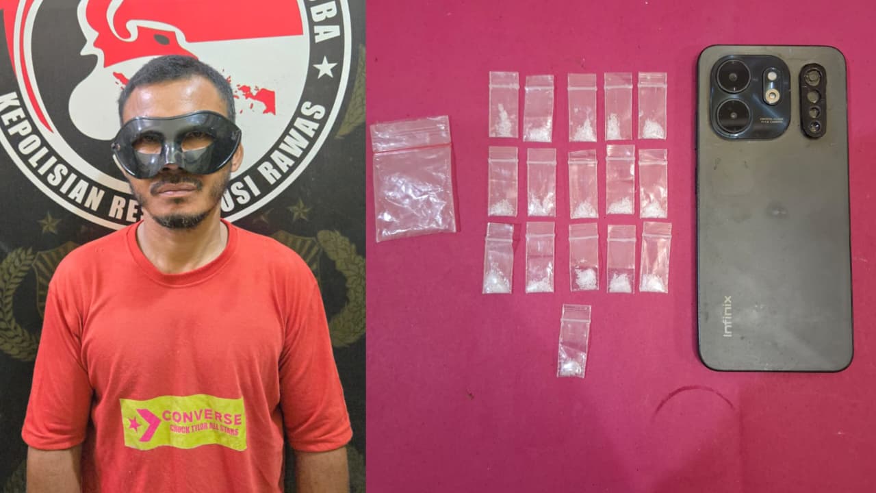 Polisi Bongkar Peredaran Narkoba di Musi Rawas, Pengedar dan Barang Bukti Berhasil Diamankan