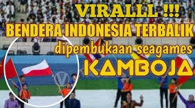 Waduh Penari SEA GAMES 2023 di Kamboja Kibarkan Bendera Indonesia Terbalik, Ini Protes NOC Indonesia..