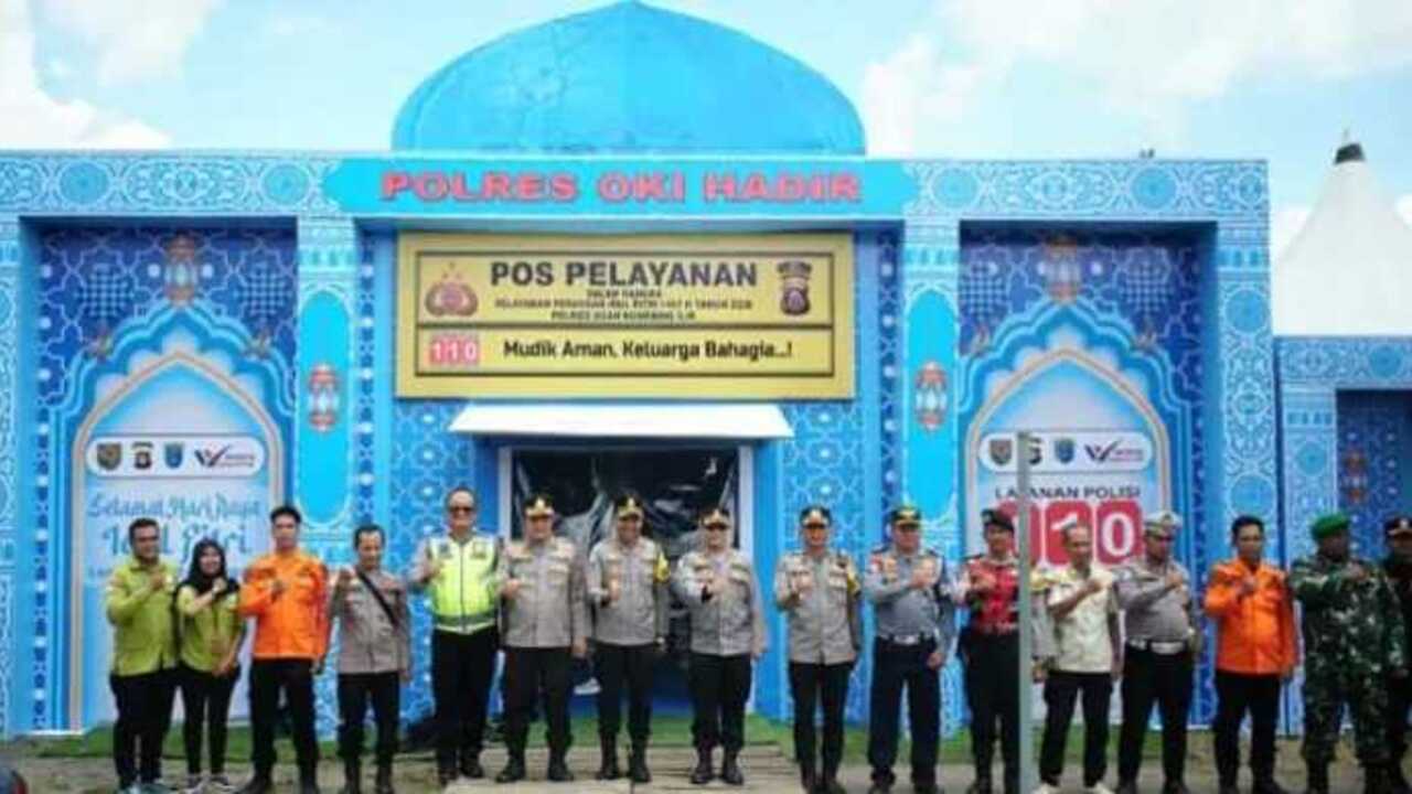 Tinjau Posyan Celikah dan Mako Polres OKI, Pamatwil Polda Sumsel Pastikan Kesiapan