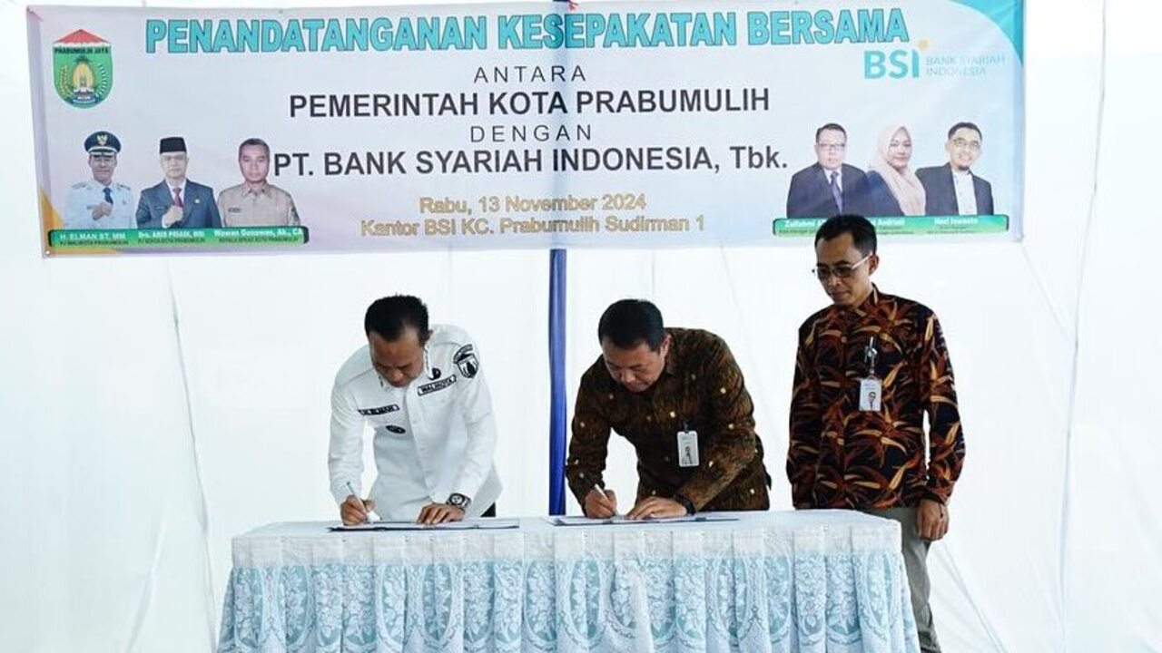 Tandatangani MoU, Pemkot Prabumulih Jalin Kerja Sama dengan Bank Syariah Indonesia