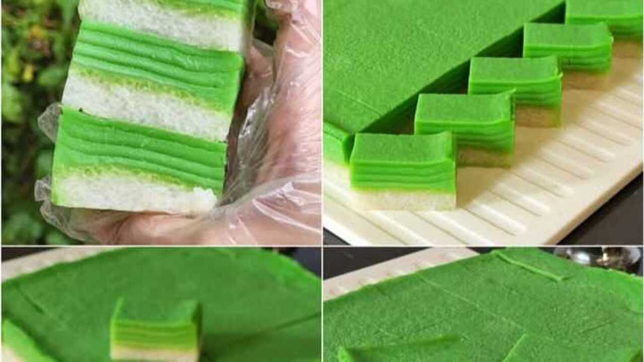 Kue Ketan Lapis Srikaya, Legit Gurih dengan Aroma Pandan yang Menggoda Selera