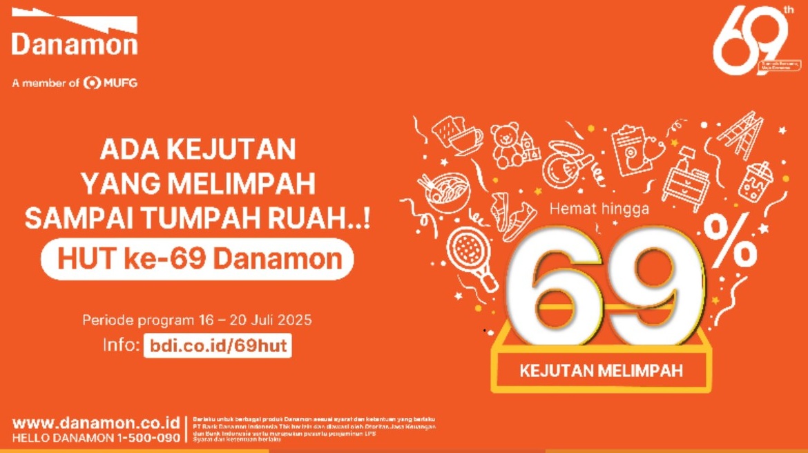 Semangat Tumbuh Bersama, Maju Bersama Warnai HUT ke-69 Danamon