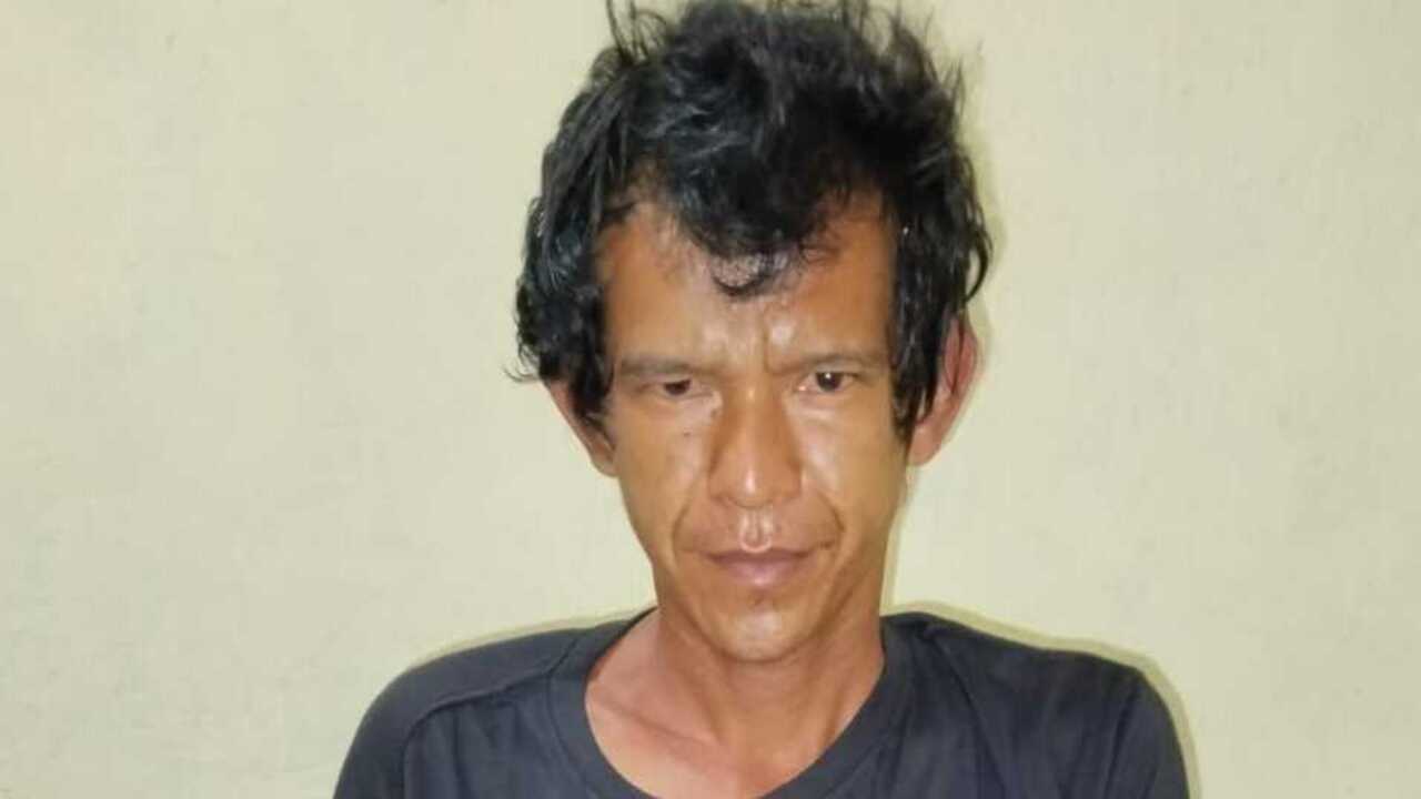 Polsek Tanjung Raja Amankan Pria Bawa Sajam Tanpa Izin di Desa Seridalam