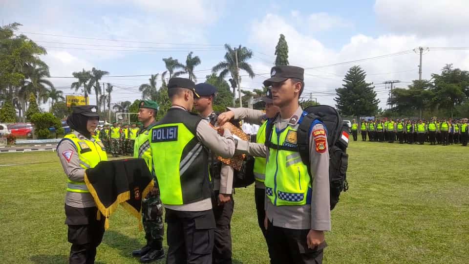 Pemindahan 604 Personel Gabungan ke TPS Ogan Ilir untuk Pengamanan Pemilu 14  Februari 2024 Mendatang