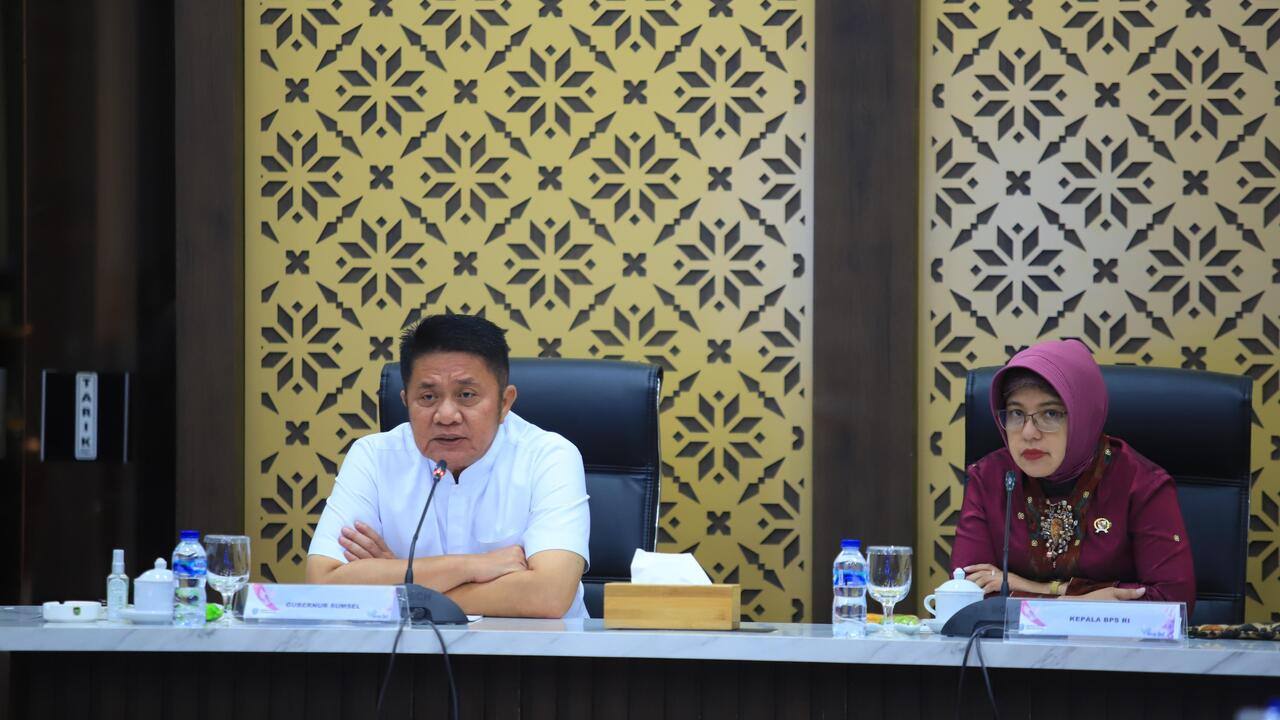 Gubernur Herman Deru–BPS RI Sepakat Wujudkan Data Tunggal untuk Percepatan Pembangunan