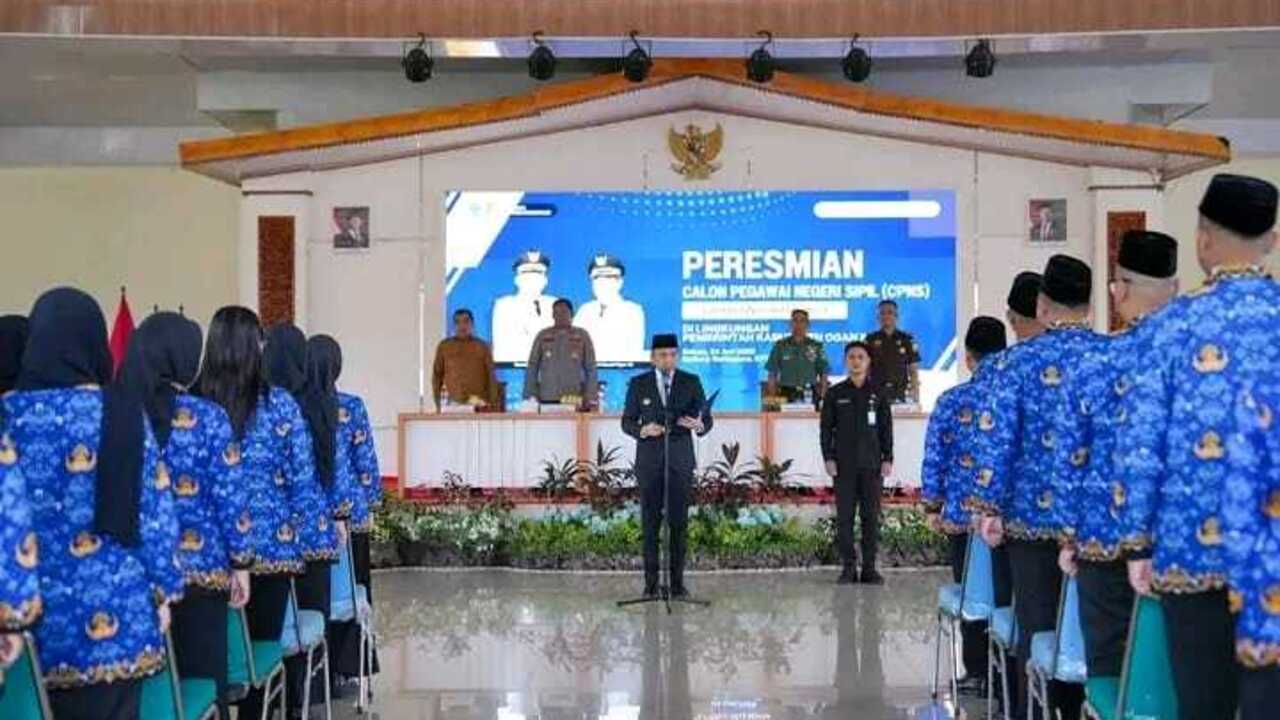 122 CPNS di Ogan Ilir Resmi Dilantik, Bupati Tegaskan Komitmen Pelayanan Kepada Masyarakat