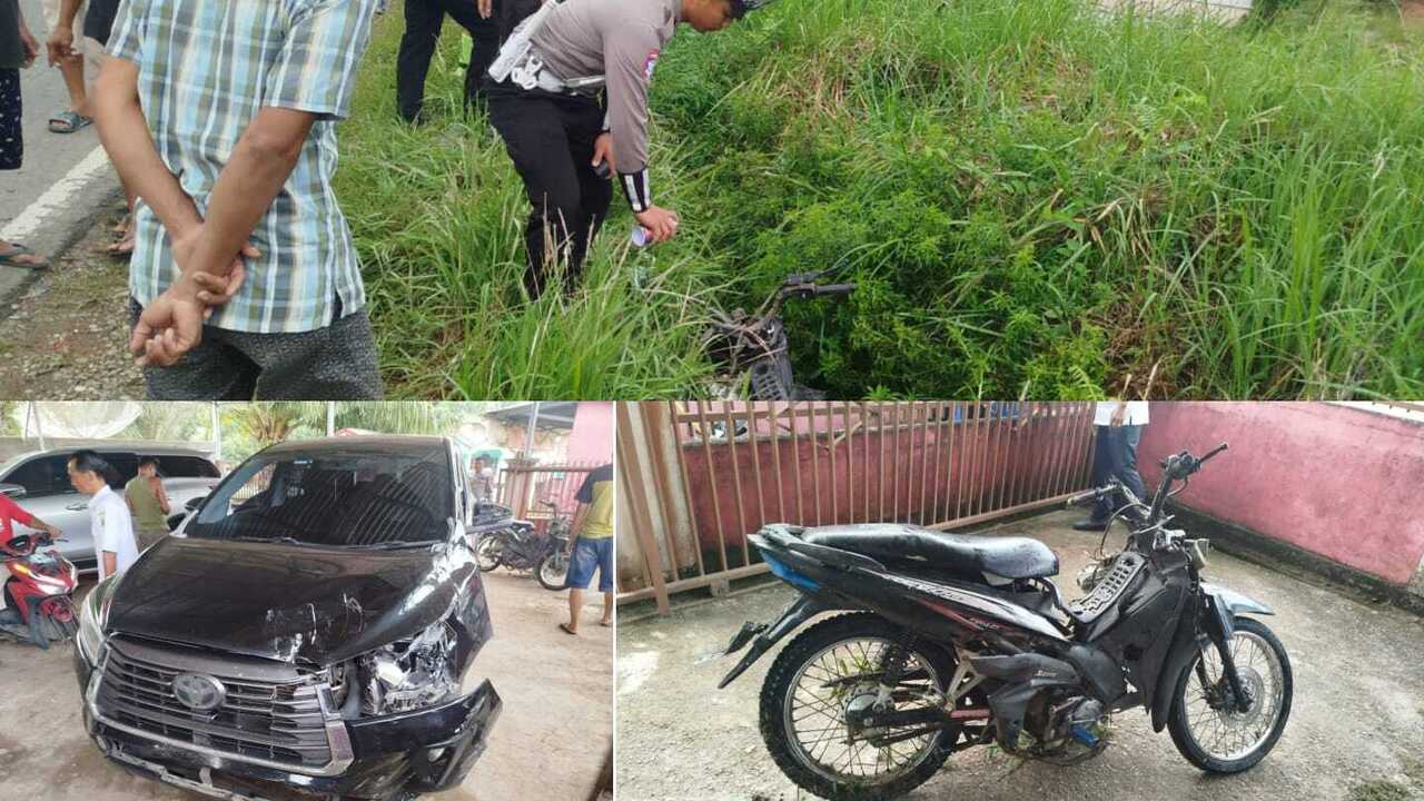 Honda Revo vs Kijang Innova, Petani di Muratara Tewas Ditempat
