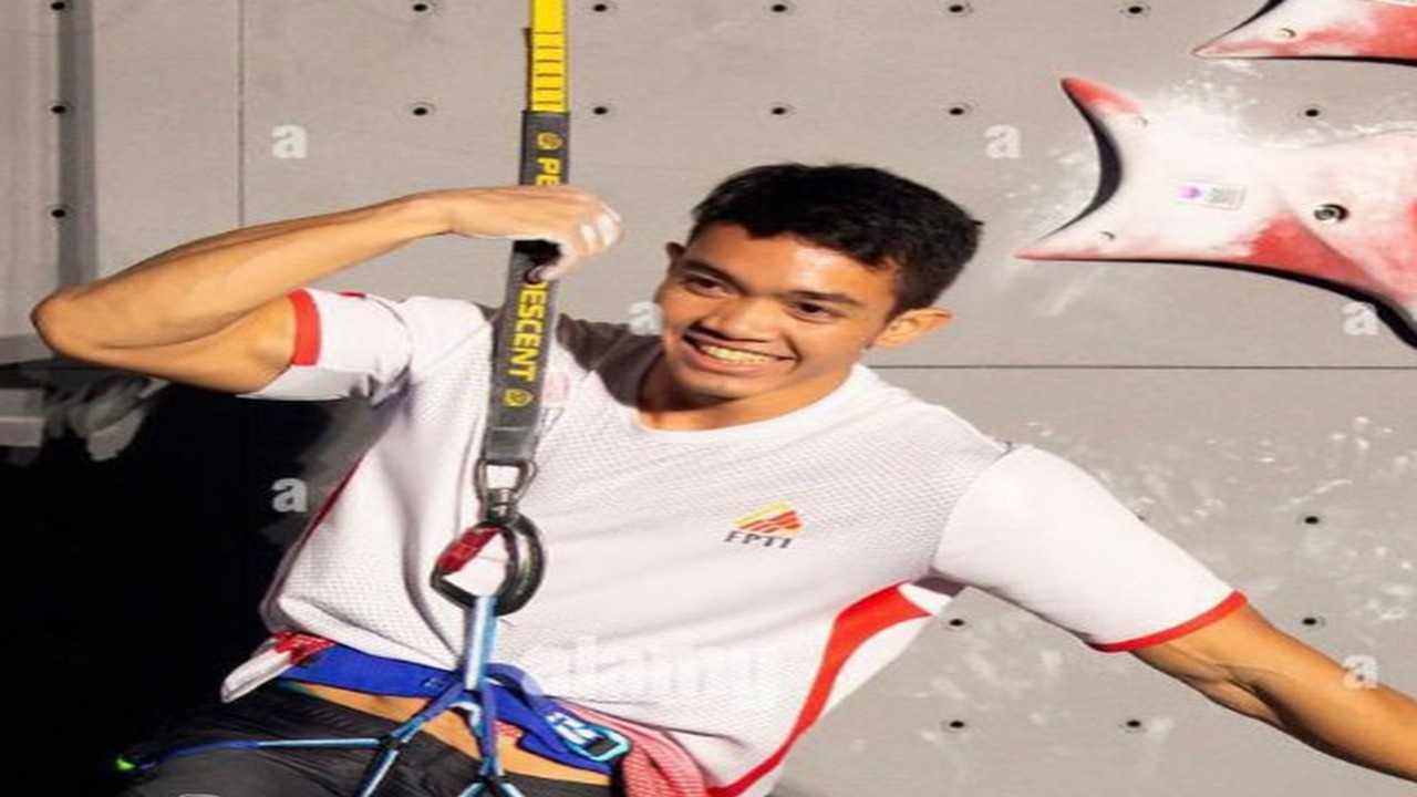 Kiromal Katibin Jadi Ranking 1 Dunia Panjat Tebing Speed
