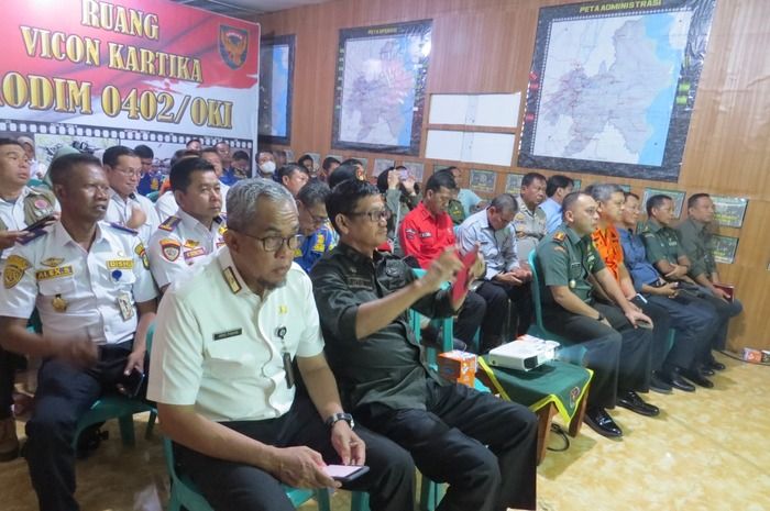 Kodim 0402/OKI Gelar Rapat Antisipasi Karhutla dan Apel Kesiapsiagaan