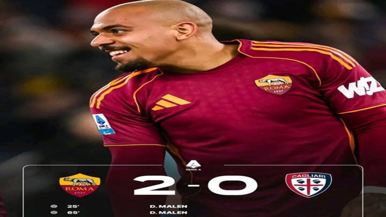 Hasil AS Roma vs Cagliari 2-0: AS Roma Samai Poin Juventus.