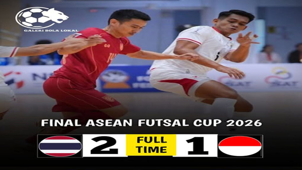 Hasil Final AFF Futsal 2026! Indonesia Tumbang 1-2 dari Thailand.