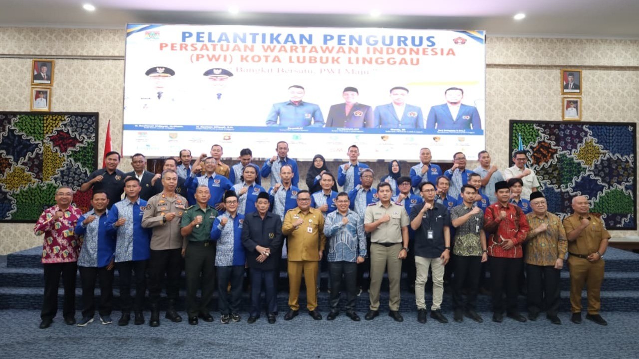 Pengurus PWI Kota Lubuklinggau Resmi Dilantik, Supriyadi : PWI Siap Bersinergi dengan Pemerintah 
