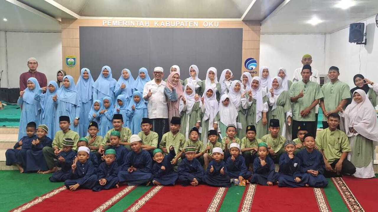 Bupati OKU Peduli, Ajak Santri dan Yatim Piatu Berbagi Verita dan Kebahagiaan