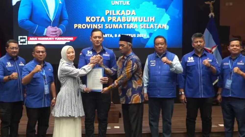 Survei Tertinggi, Partai Demokrat Resmi Dukung Hj Ngesti Ridho dan H Mat Amin