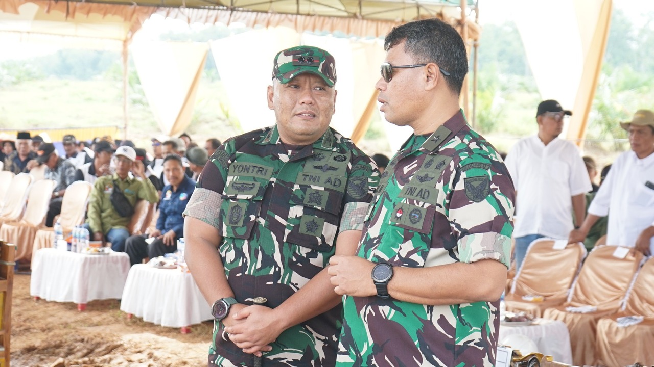 Tingkatkan Ketahanan Pangan: Dandim 0402/OKI Hadiri Kegiatan Tanam Padi Gogo