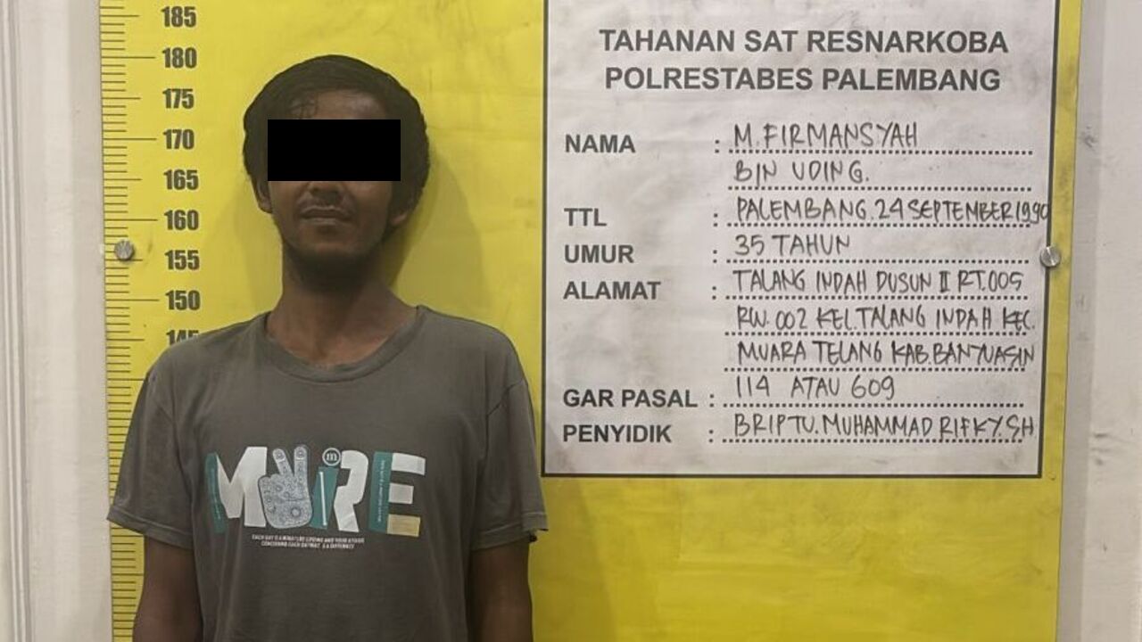 Sabu Masih Digenggam Saat Digerebek, Pengedar di 11 Ilir Palembang Tak Bisa Mengelak
