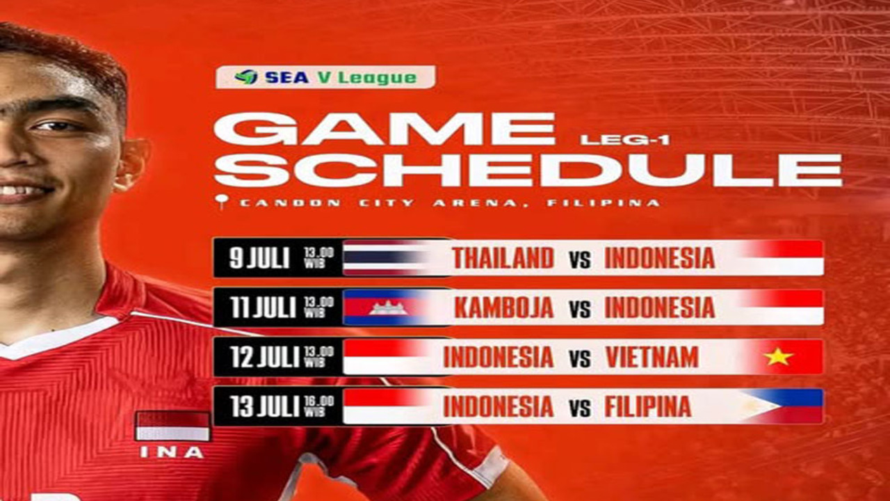 SEA V League 2025: Timnas Voli Putra Indonesia Siap Tantang Thailand di Laga Perdana