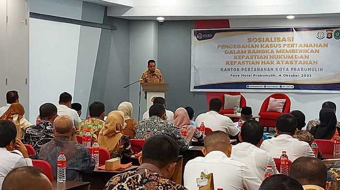 Cegah Konflik Sengketah Tanah, BPN Prabumulih Gencar Lakukan Sosialisasi