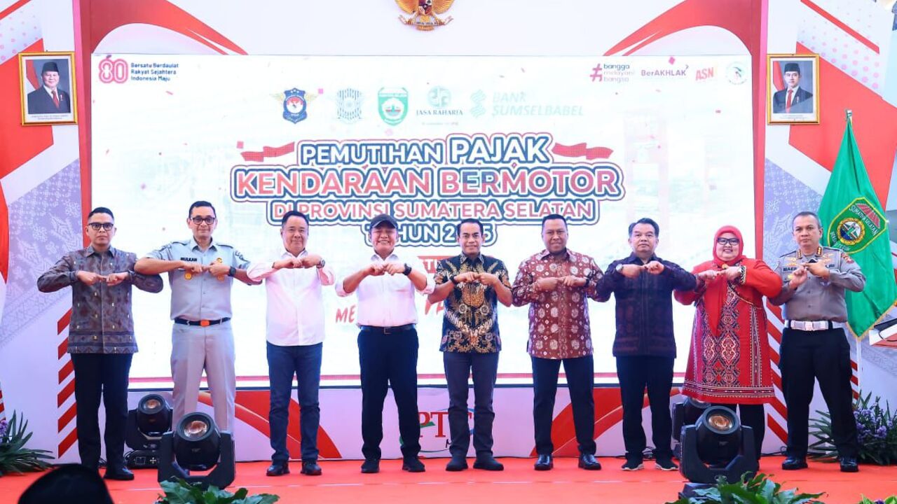 Hadiah HUT ke-80 RI, Herman Deru Luncurkan Program Pemutihan Pajak Kendaraan Bermotor di Sumsel