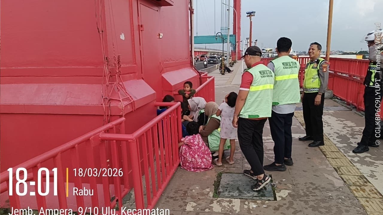 Command Center Polda Sumsel Selamatkan Perempuan di Jembatan Ampera Berkat Respons Cepat Layanan 110