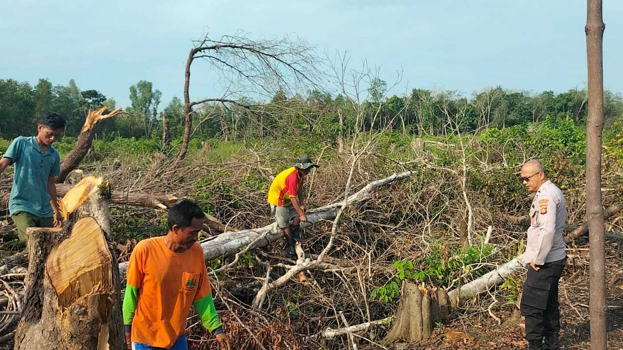 Cegah Karhutlah, Ini yang dilakukan Polsek Sanga Desa
