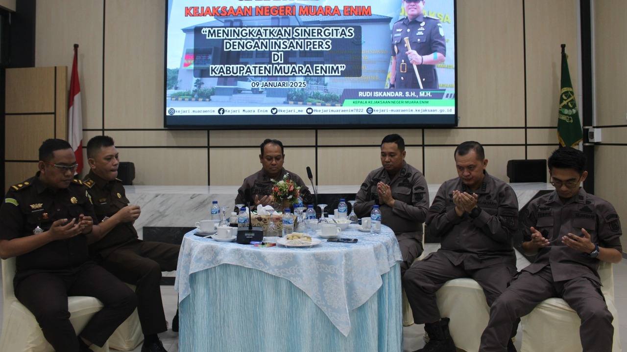 Jalin Sinergisitas, Kejari Muara Enim Gelar Coffee Morning Bersama Insan Pers 