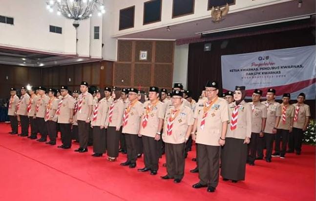 Bupati Ogan Ilir Panca Wijaya Akbar Dilantik Sebagai Ketua Pembinaan Dalam Negeri Kwarnas Gerakan Pramuka