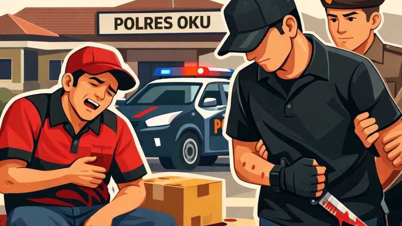 Kurir Paket di OKU Nyaris Tewas Ditikam Konsumen COD