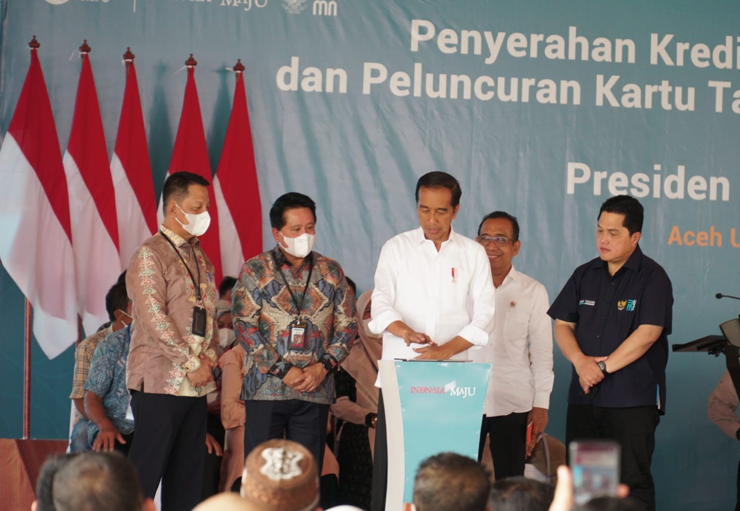 Presiden Jokowi Luncurkan Kartu Tani Digital dan KUR BSI di Aceh, Untuk Mendukung Ketahanan Pangan