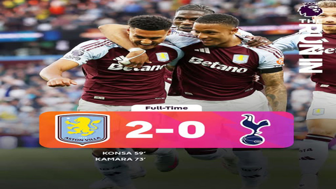 Tottenham Kalah Lagi! Villa Bungkam Spurs 2-0