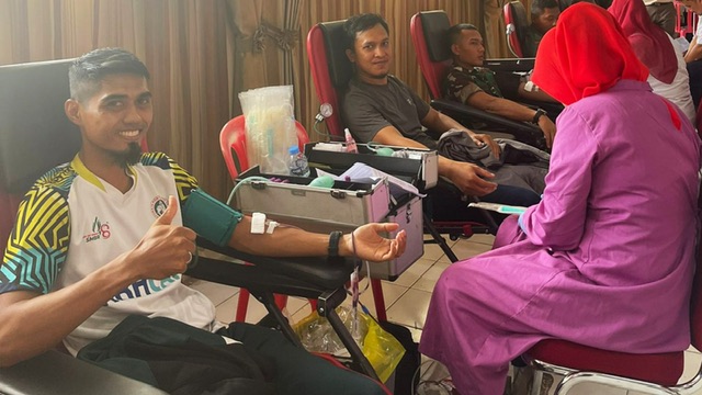 SMBR Partisipasi Bhakti Sosial Donor Darah PMI Provinsi Sumsel, Fevrita Lustia HD Sambut Baik Langkah SMBR