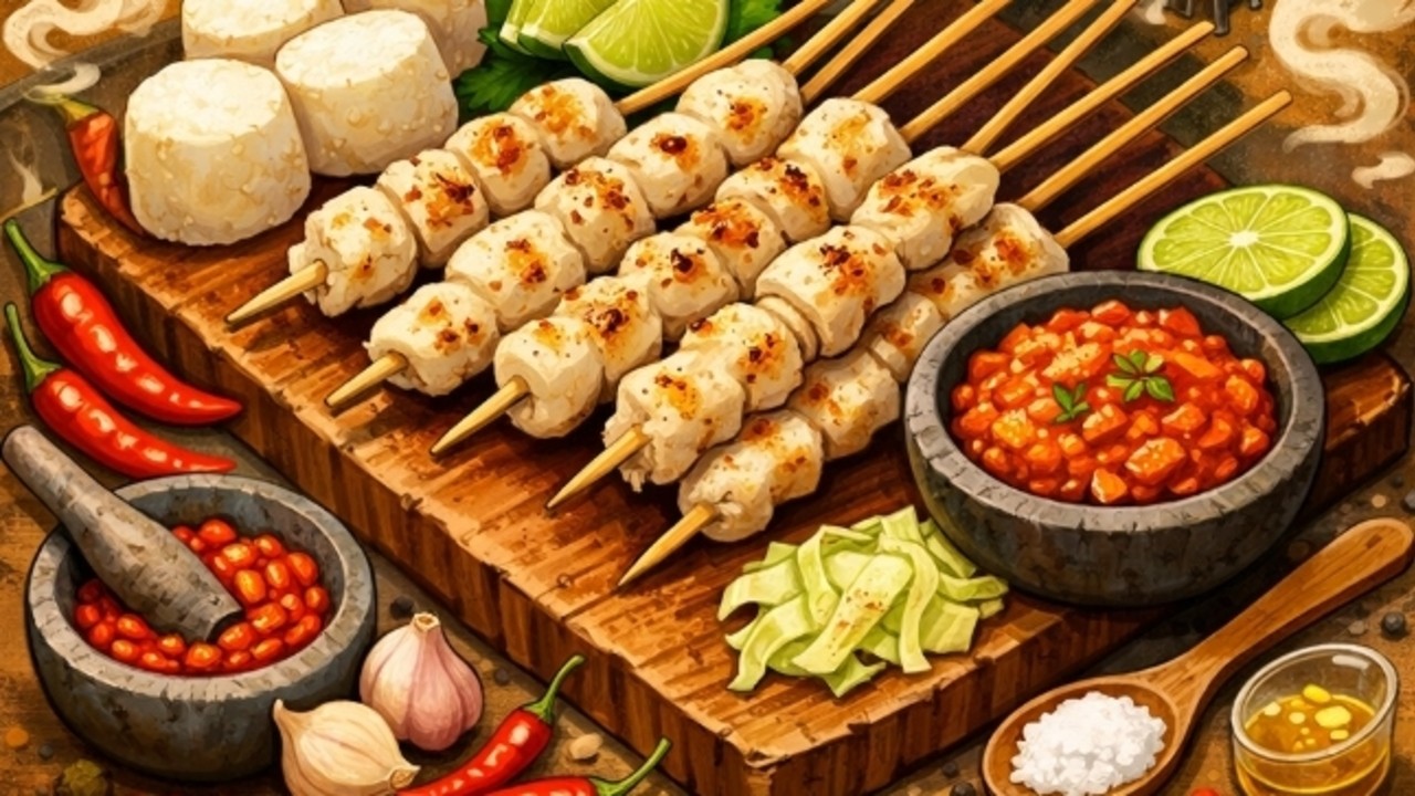 Resep Sate Taican ala Pedagang Kaki Lima