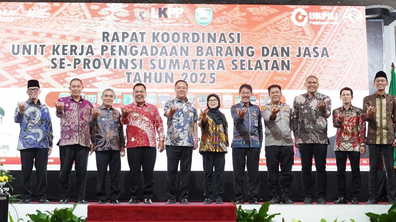 Wagub Sumsel Cik Ujang Buka Rakor UKPBJ se-Sumsel, Tegaskan Pentingnya Integritas dan Implementasi Perpres 46/