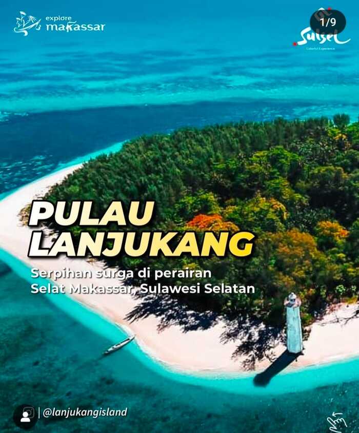 Pesona Eksotis Pulau Lanjukang di Tengah Makassar yang Menakjubkan