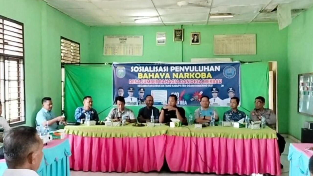 Pemdes Sumber Bahagia OKU Berkomitmen Perangi Narkoba