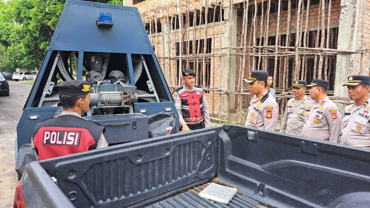Tingkatkan Kesiapan Personel, Polres Prabumulih Laksanakan Latihan Alarm Stelling dan Dalmas
