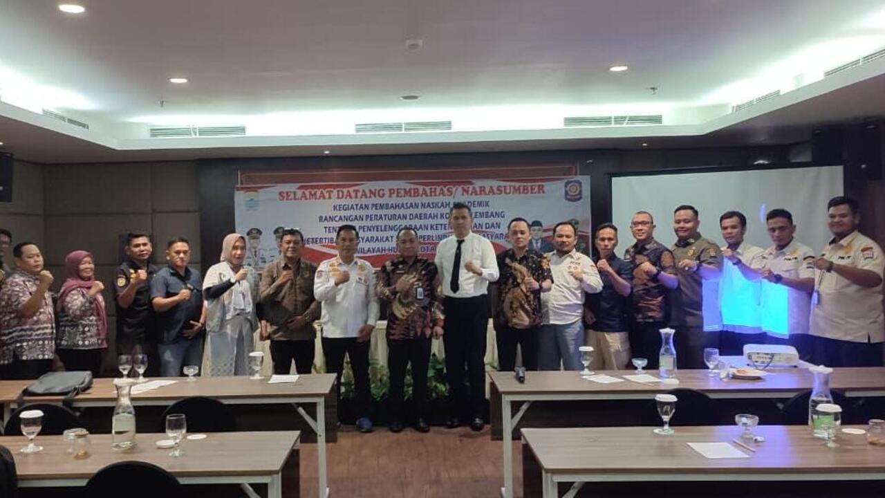 Sinergi Kemenkum Sumsel dan Pemkot Palembang Wujudkan Ranperda Ketertiban Umum Yang Berkualitas