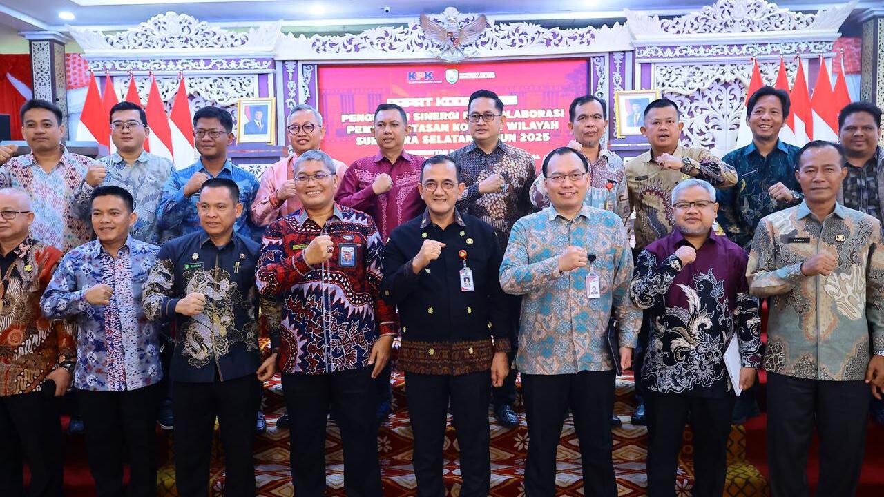 KPK-BPKP-Pemda Perkuat Sinergi! Rakor PBJ Sumsel 2025 Fokus Perbaikan Tata Kelola dan Cegah Korupsi