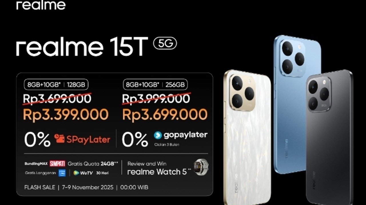 realme 15T 5G, Perangkat yang Menggabungkan Teknologi Tinggi dengan Harga Rp3 Jutaan