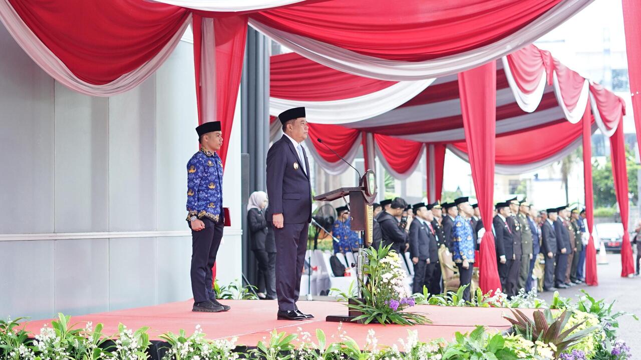 Wagub Cik Ujang Pimpin Upacara Hari Bela Negara ke-77, Tekankan Solidaritas Hadapi Ancaman Global