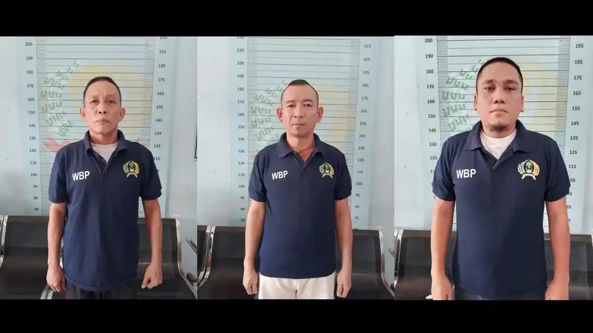 Tiga Tahanan Kejaksaan Yang Kabur Buka Borgol Dengan Kawat