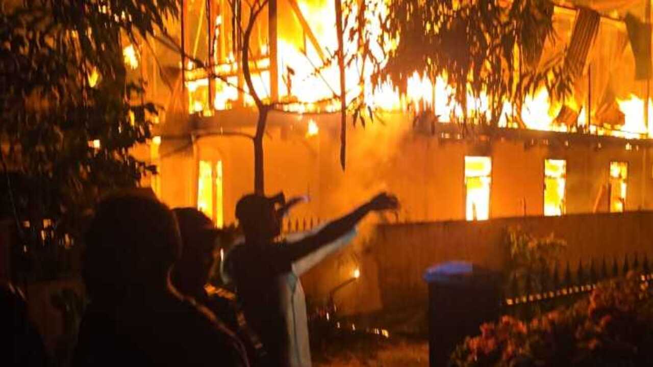 Rumah Kayu di KPR OKU Terbakar, Tidak ada Korban Jiwa