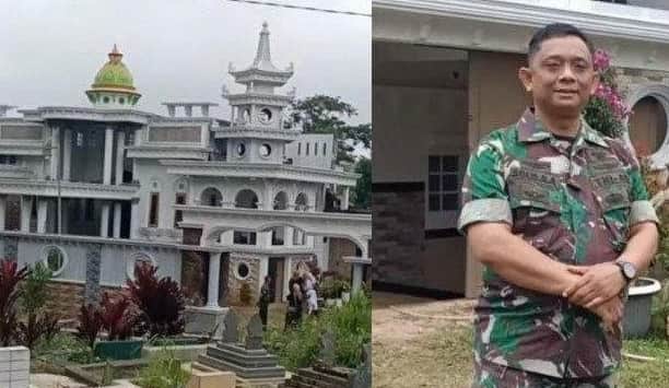 Viral Rumah Mewah Mirip Istana Milik Bintara TNI Samping Kuburan, Ternyata Oh Ternyata!!!