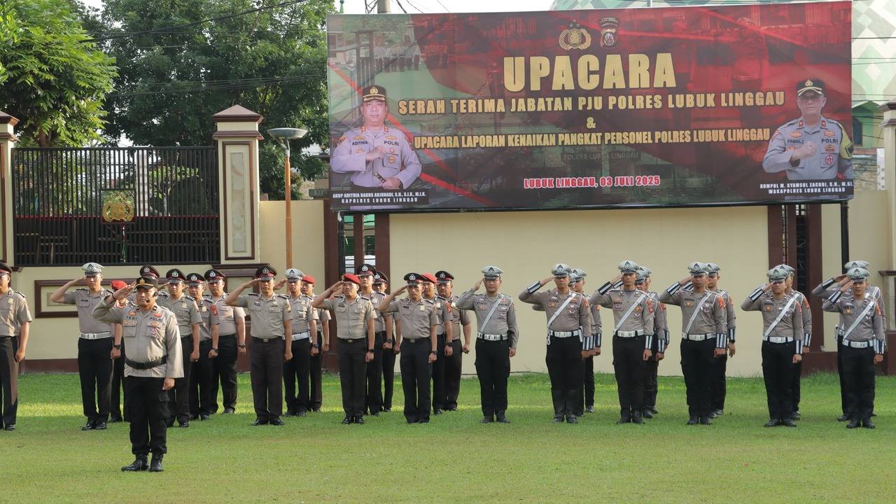 26 Bintara Polres Lubuklinggau Naik Pangkat, Berikut Daftar Personelnya!