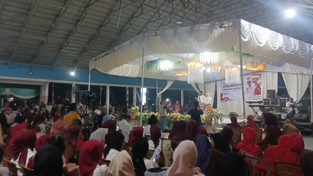 Malam Puncak Resepsi HUT RI Desa Pedamaran III, Rangkum : Ini Ajang Silaturahmi