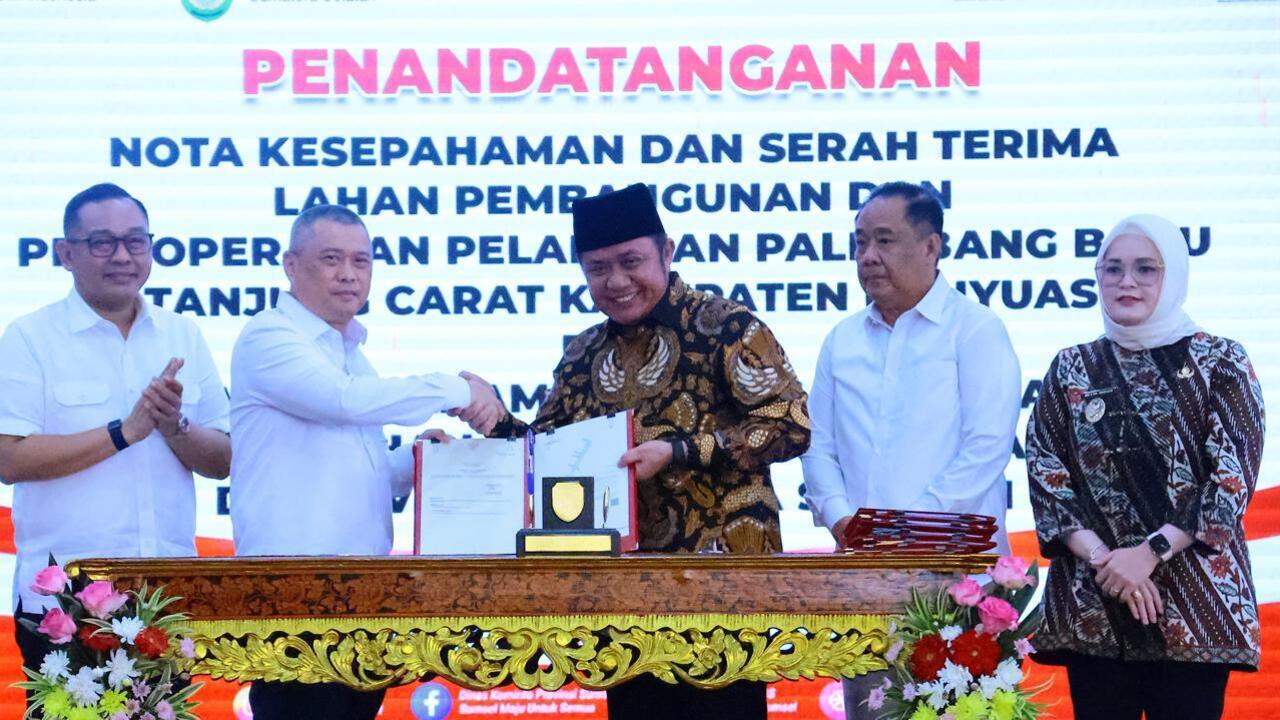 MoU Tanjug Carat Jadi Momentum Emas, Herman Deru Pastikan Sumsel Punya Pelabuhan Samudera Sendiri”