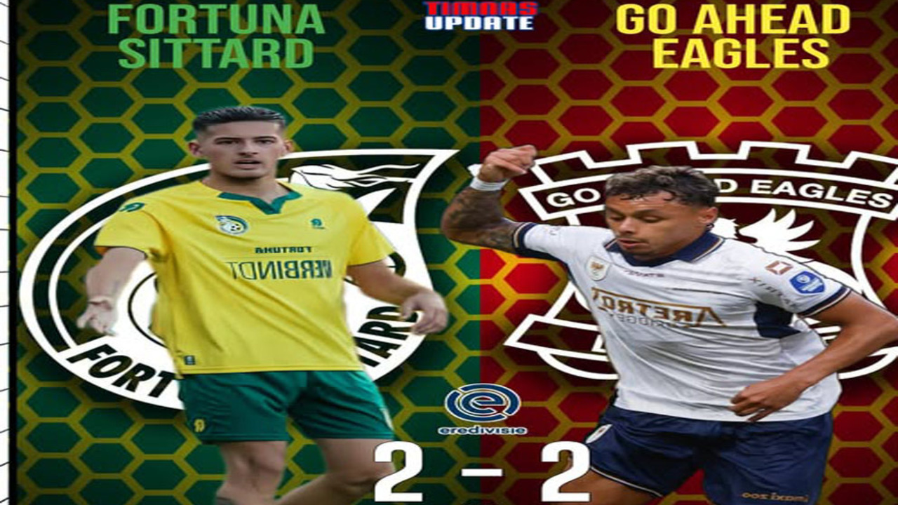 Duel Fortuna Sittard vs Go Ahead Eagles Berakhir 2-2, Justin Hubner & Dean James Tampil Apik