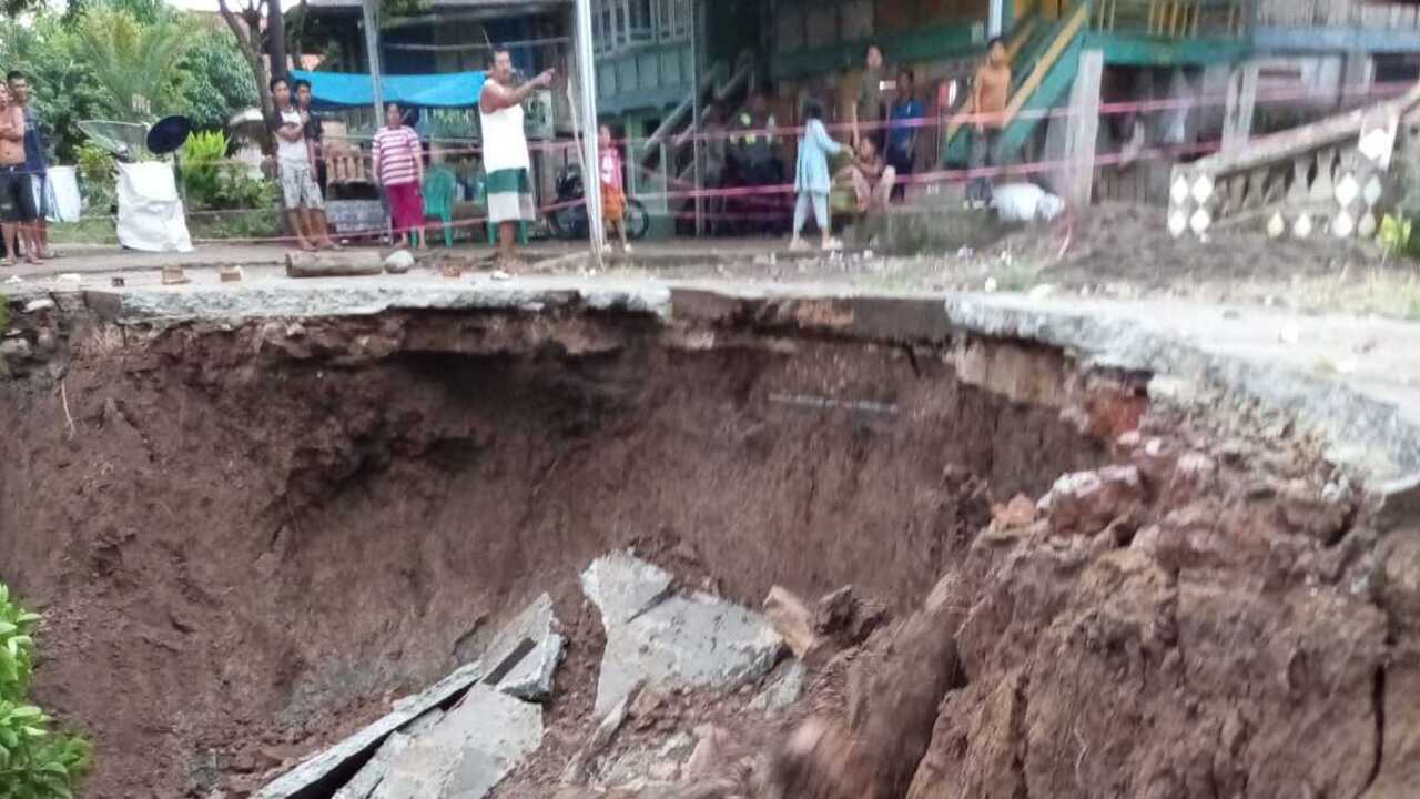 Tim Pemkab Muba Lakukan Kaji Cepat Longsor di Rantau Panjang, Ini Langkahnya..