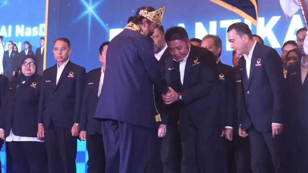 Surya Paloh Lantik DPW NasDem Sumsel, Serukan Kembali ke Idealisme Politik Sejati